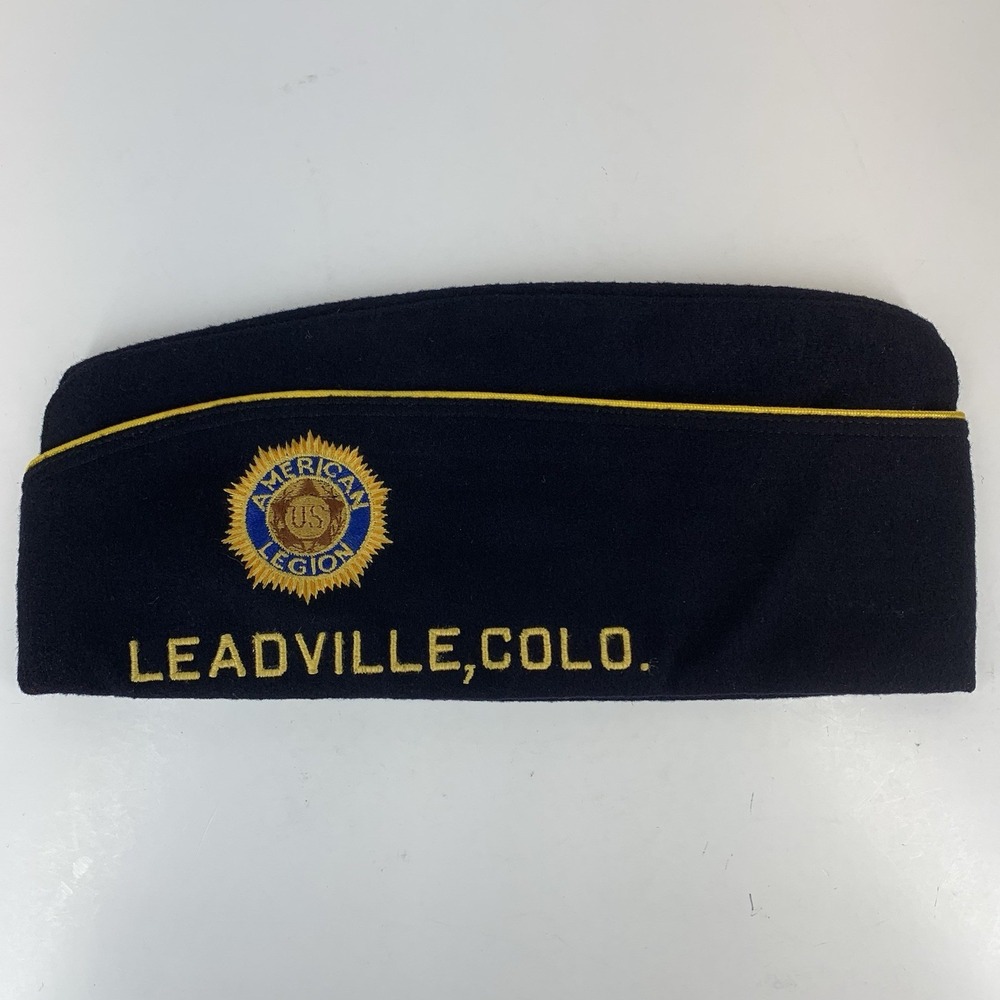 American Legion Post 7 Leadville Colorado Garrison Cap 6 7/8 Union Made Wool Hat